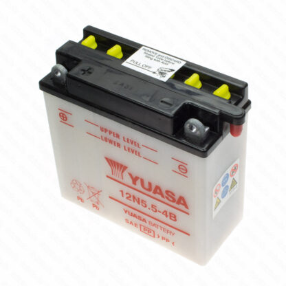 12N5.5-4B 12V/5,5AH Yuasa Battery 138x61x130mm