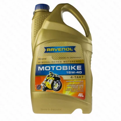 15W-40 Ravenol 4-stroke motorbike oil minerally 4L.