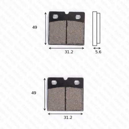 disk brake pads Lucas MCB 508 ABE approved