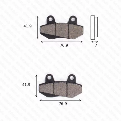 disk brake pads Lucas MCB 525 ABE approved