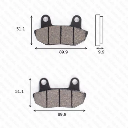 disk brake pads Lucas MCB 537 ABE approved