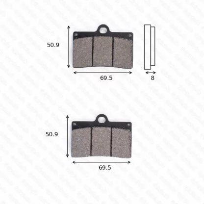 disk brake pads Lucas MCB 540 CRQ