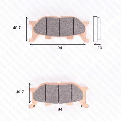 disk brake pads Lucas MCB 666 SV ABE approved