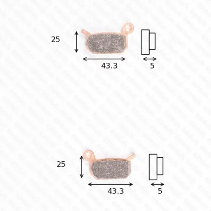 disk brake pads Lucas MCB 750RSI ABE approved