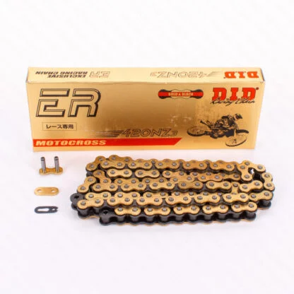 D.I.D reinforced chain NZ3 G&B, 420, 126 with clip lock / usable for offroad drive up to 18kW (25HP)