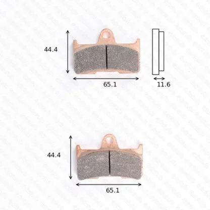 disk brake pads Lucas MCB 756 RSI ABE approved