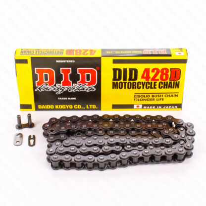 D.I.D chain standard D, 428, 122 with clip lock / usable up to 11,03kW (15HP)