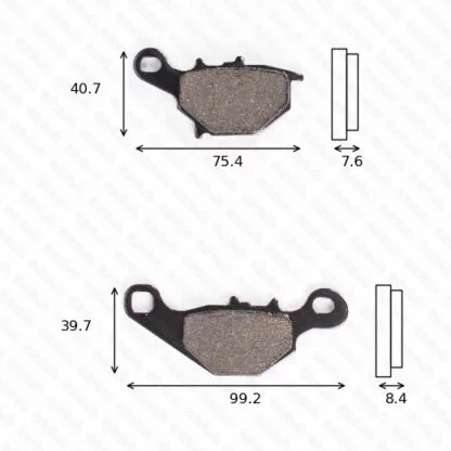 TRW/Lucas disc brake pads MCB 679 ABE approved