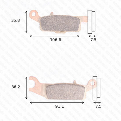 Disc brake pads TRW/Lucas MCB 801 SI