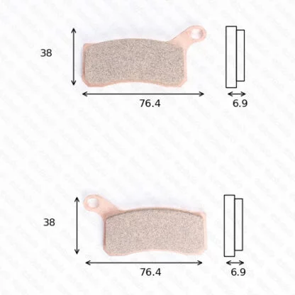 Disc brake pads Lucas MCB 824 SI homologated